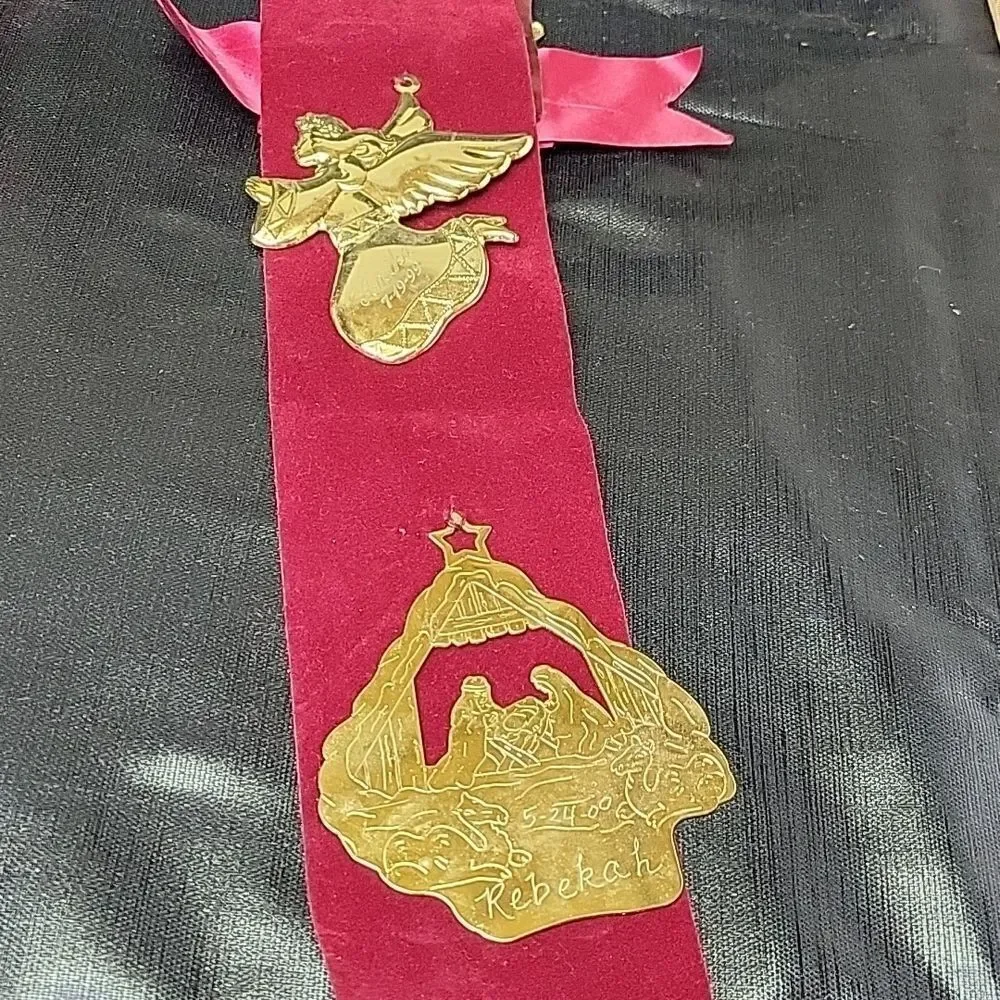 ‎Lot of 18 vintage assorted brass Christmas ornaments